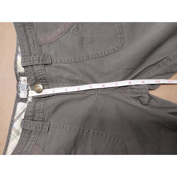 SO Juniors Womens Size 7 Capri Pants Khaki Brown Wear It Declare It Cute Comfy - Picture 8 of 13